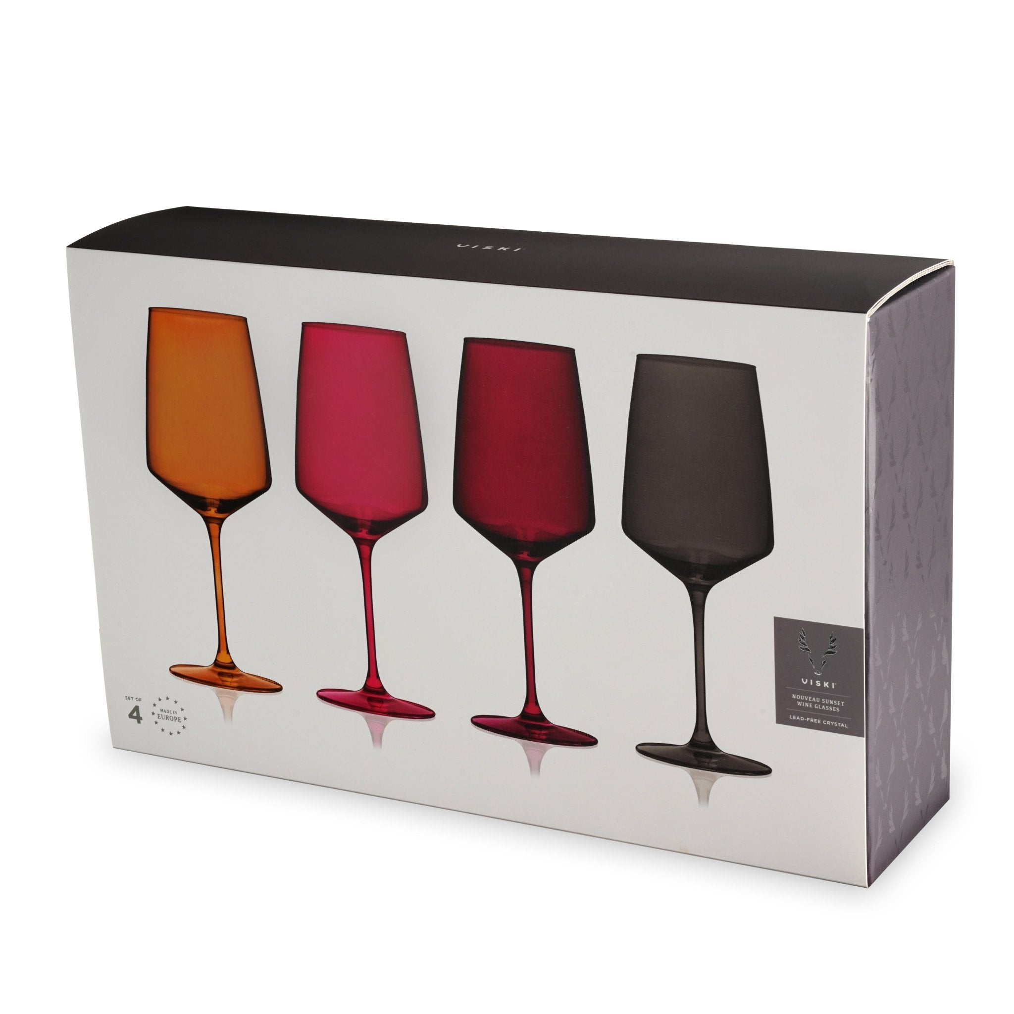 Reserve Nouveau Crystal Wine Glasses in Sunset Set of 4 - Shop_nameViski
