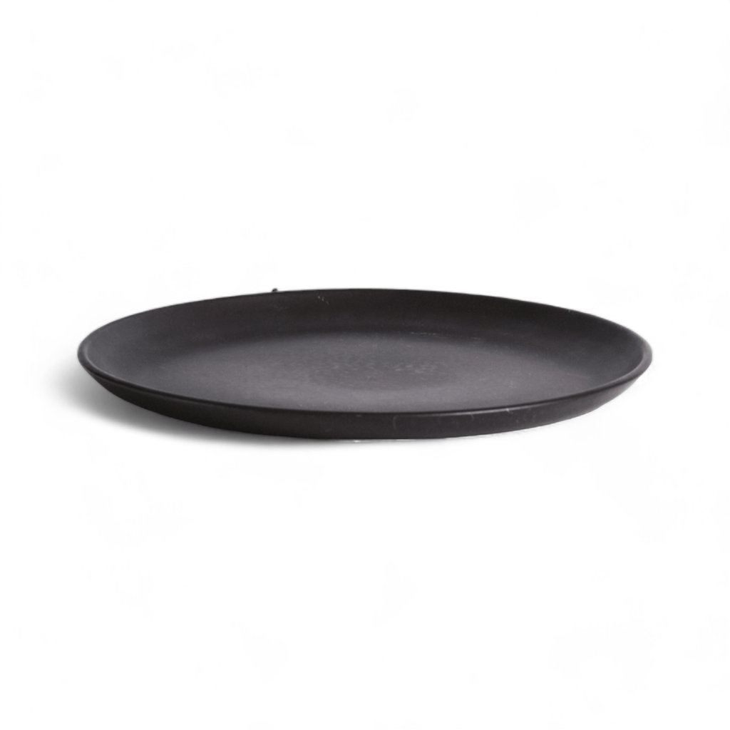 S/4 Tunisian Dinner Plate - Matte Black - dwellandremainGHARYAN Stoneware & More North America