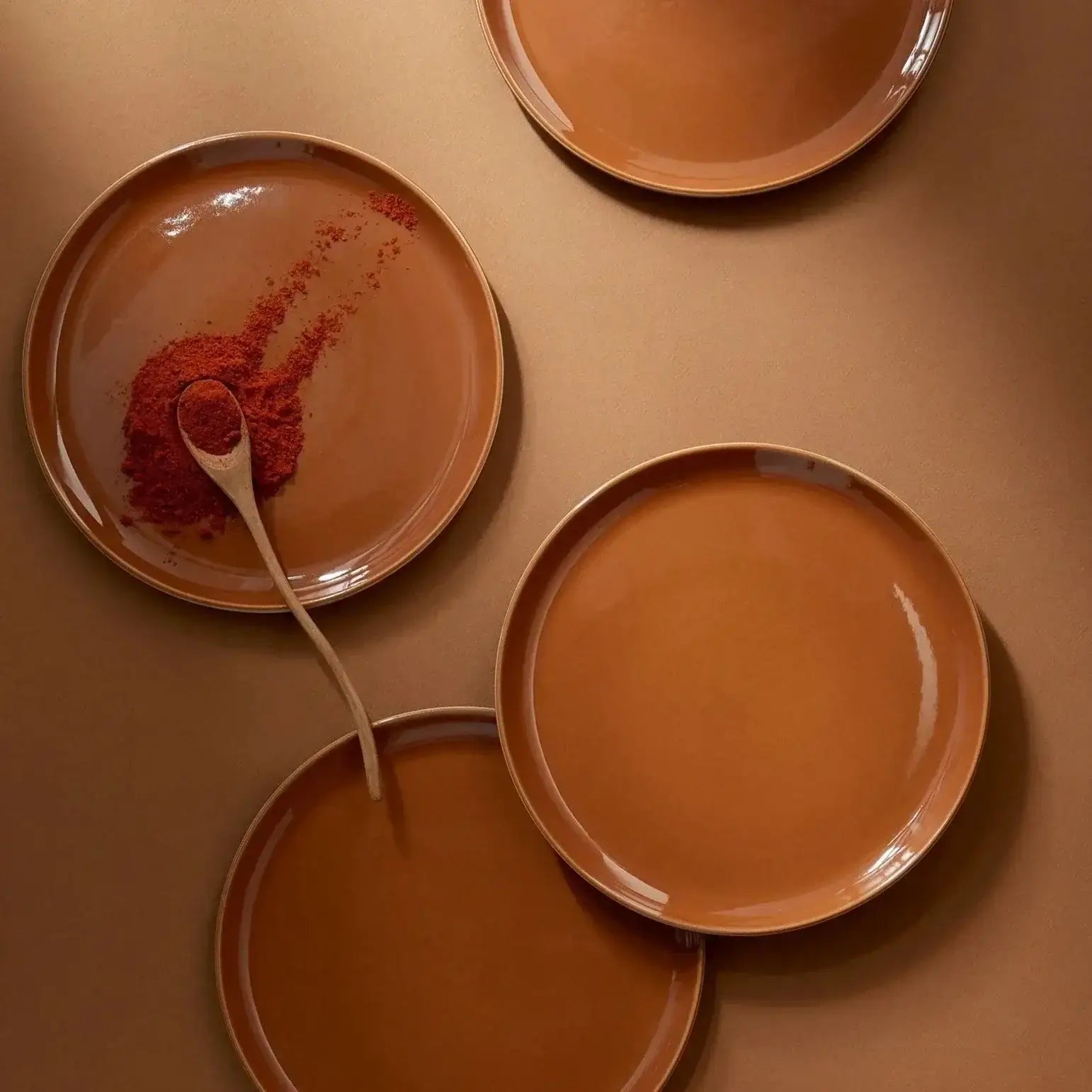 S/4 Tunisian Side Plate - Terracotta - dwellandremainGHARYAN Stoneware & More North America