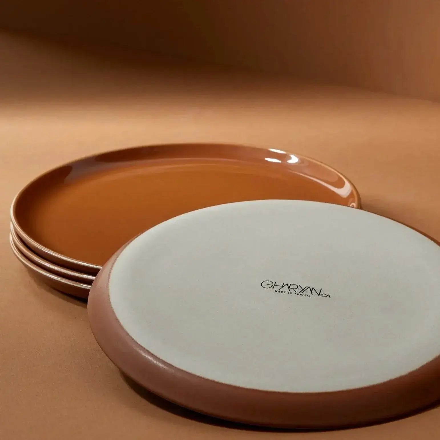 S/4 Tunisian Side Plate - Terracotta - dwellandremainGHARYAN Stoneware & More North America
