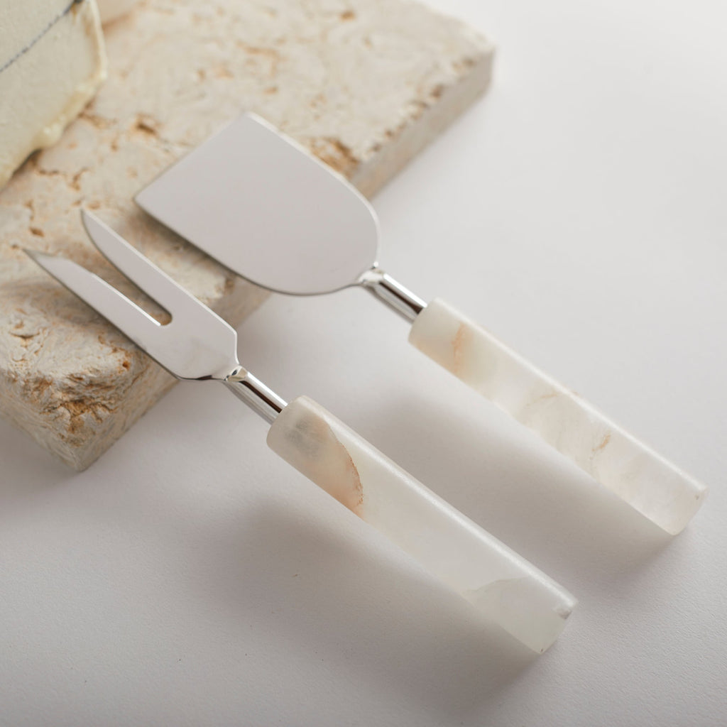 Santo Alabaster Cheese Tools - Set of 2 - Shop_namePowered by People