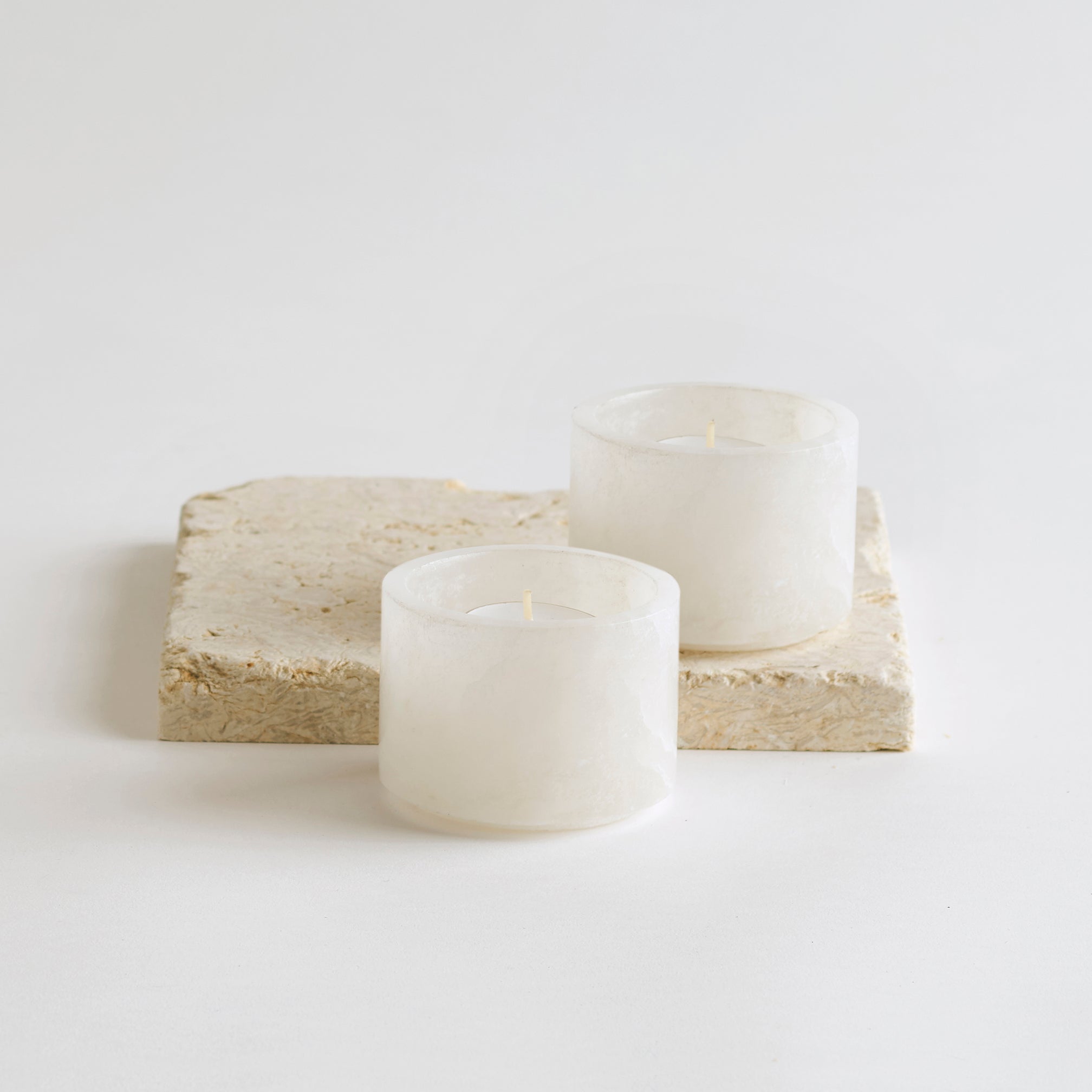 Santo Alabaster Footed Bowls - Set of 2 - Shop_namePowered by People