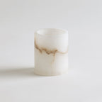 Santo Alabaster Short Votive - Shop_namePowered by People