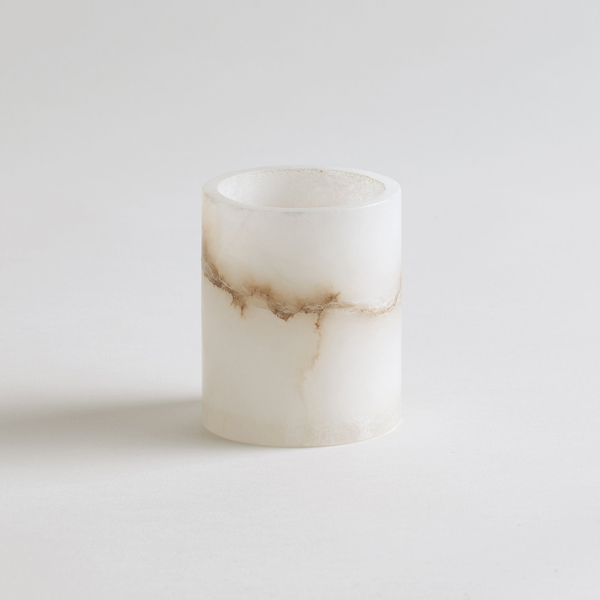 Santo Alabaster Short Votive - Shop_namePowered by People
