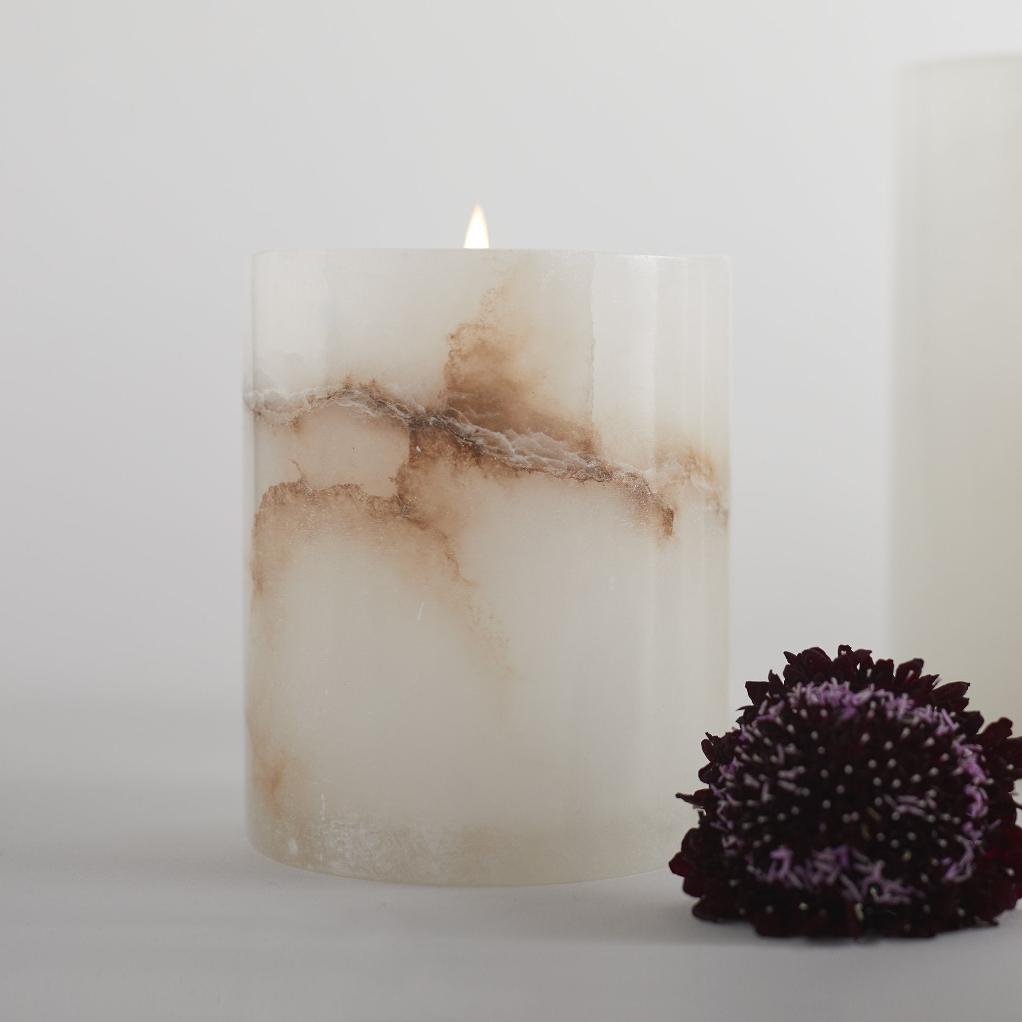 Santo Alabaster Short Votive - Shop_namePowered by People
