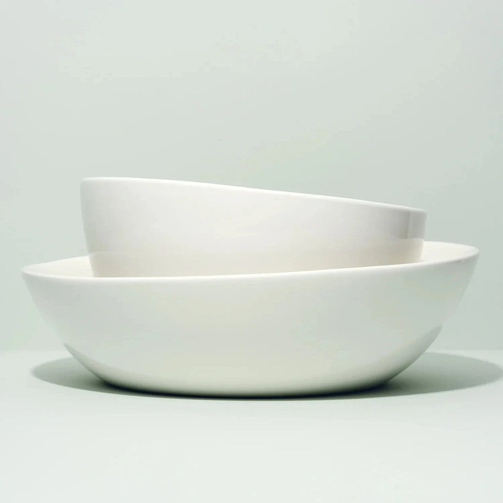 Slanted Serving Bowl - White - Shop_nameFors Studio