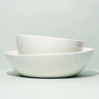 Slanted Serving Bowl - White - Shop_nameFors Studio