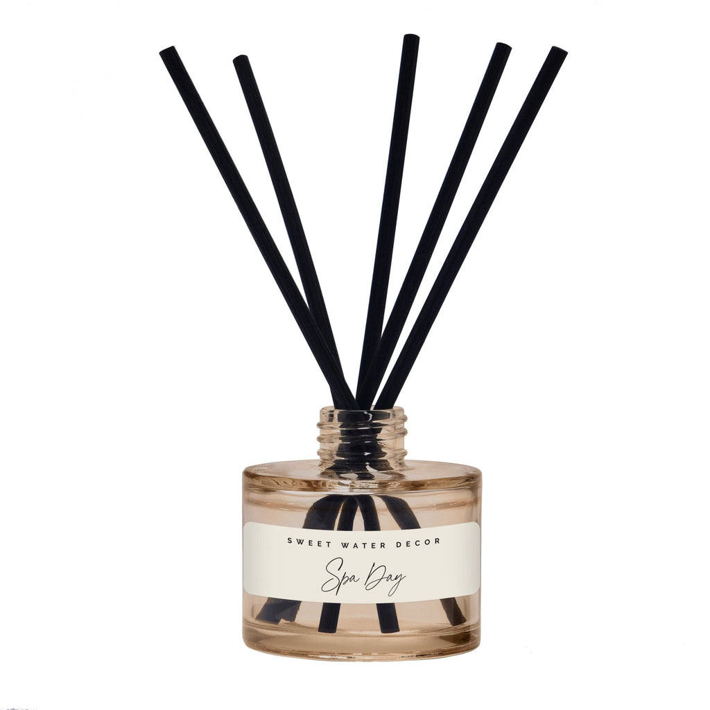Spa Day Tinted Glass Jar Reed Diffuser - Shop_nameSweet Water Decor