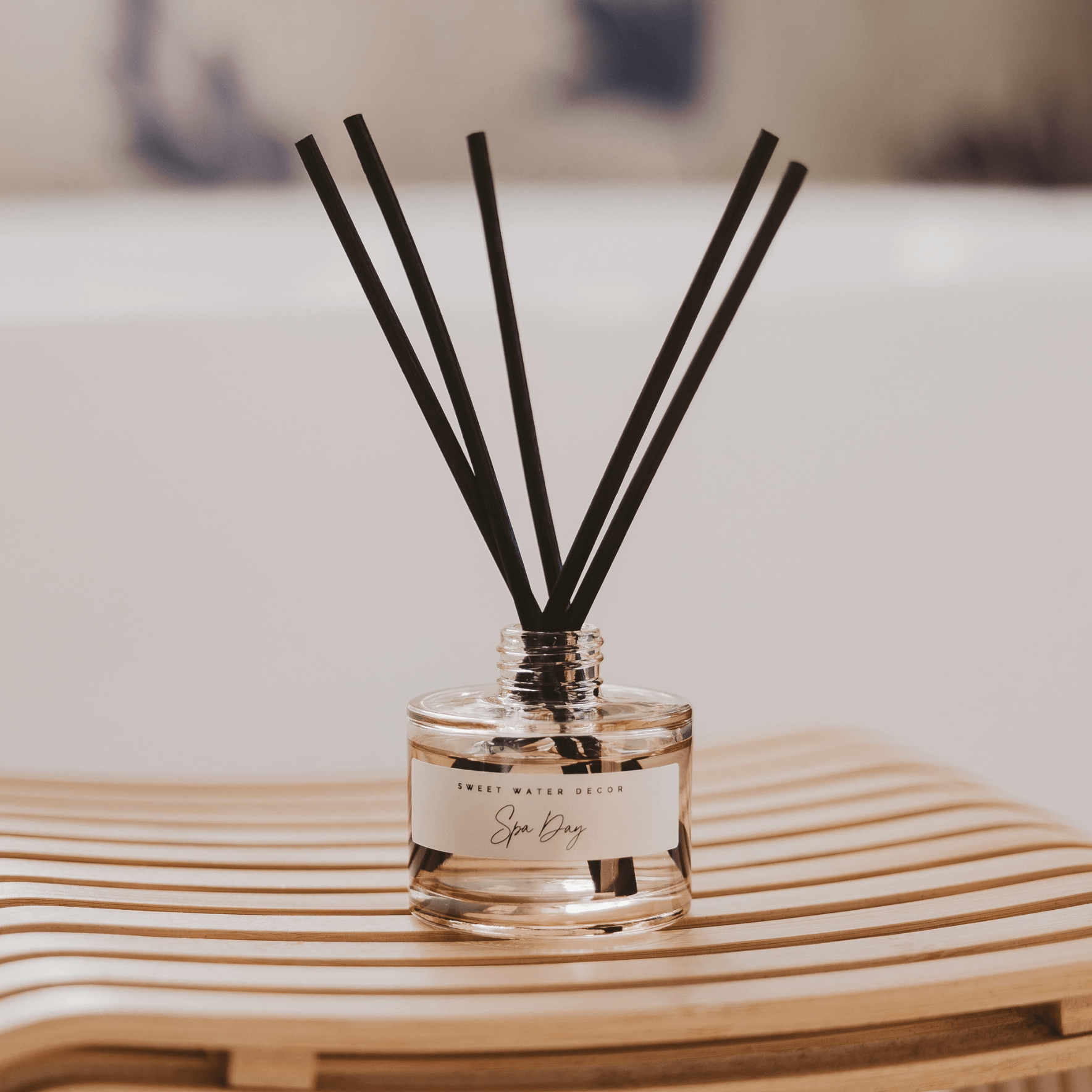 Spa Day Tinted Glass Jar Reed Diffuser - Shop_nameSweet Water Decor
