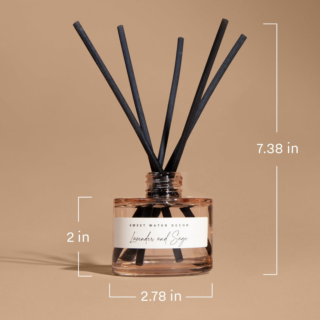 Spa Day Tinted Glass Jar Reed Diffuser - Shop_nameSweet Water Decor