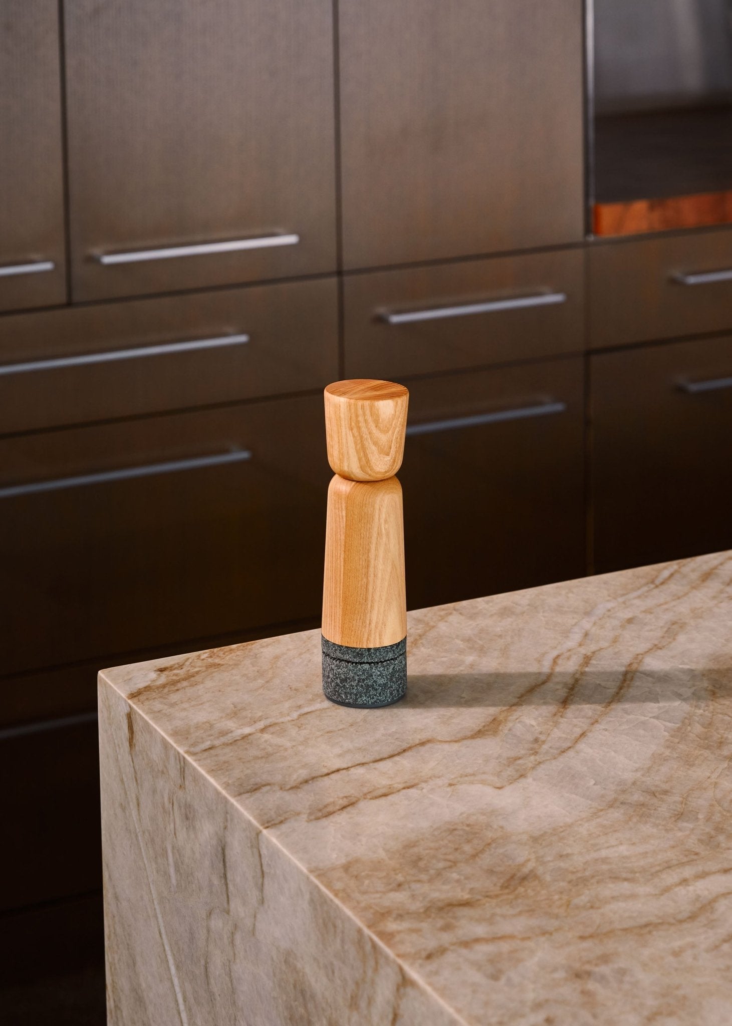 Stone Pepper Mill - dwellandremainHolcomb