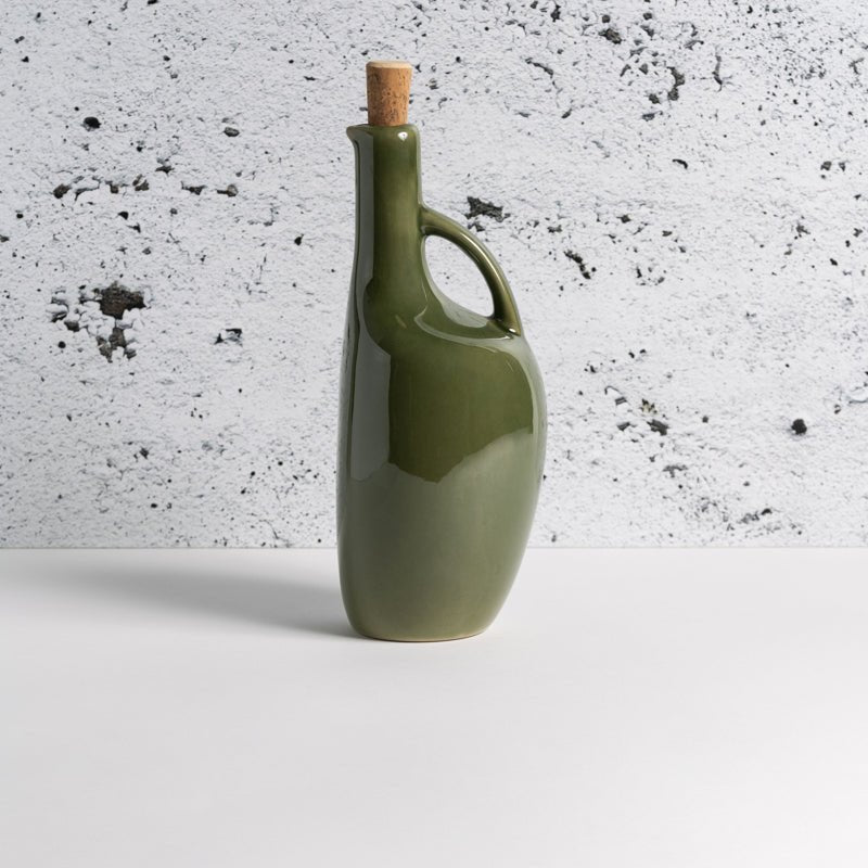 Stoneware Olive Oil Bottle | Canard 34oz - dwellandremainGHARYAN Stoneware & More North America
