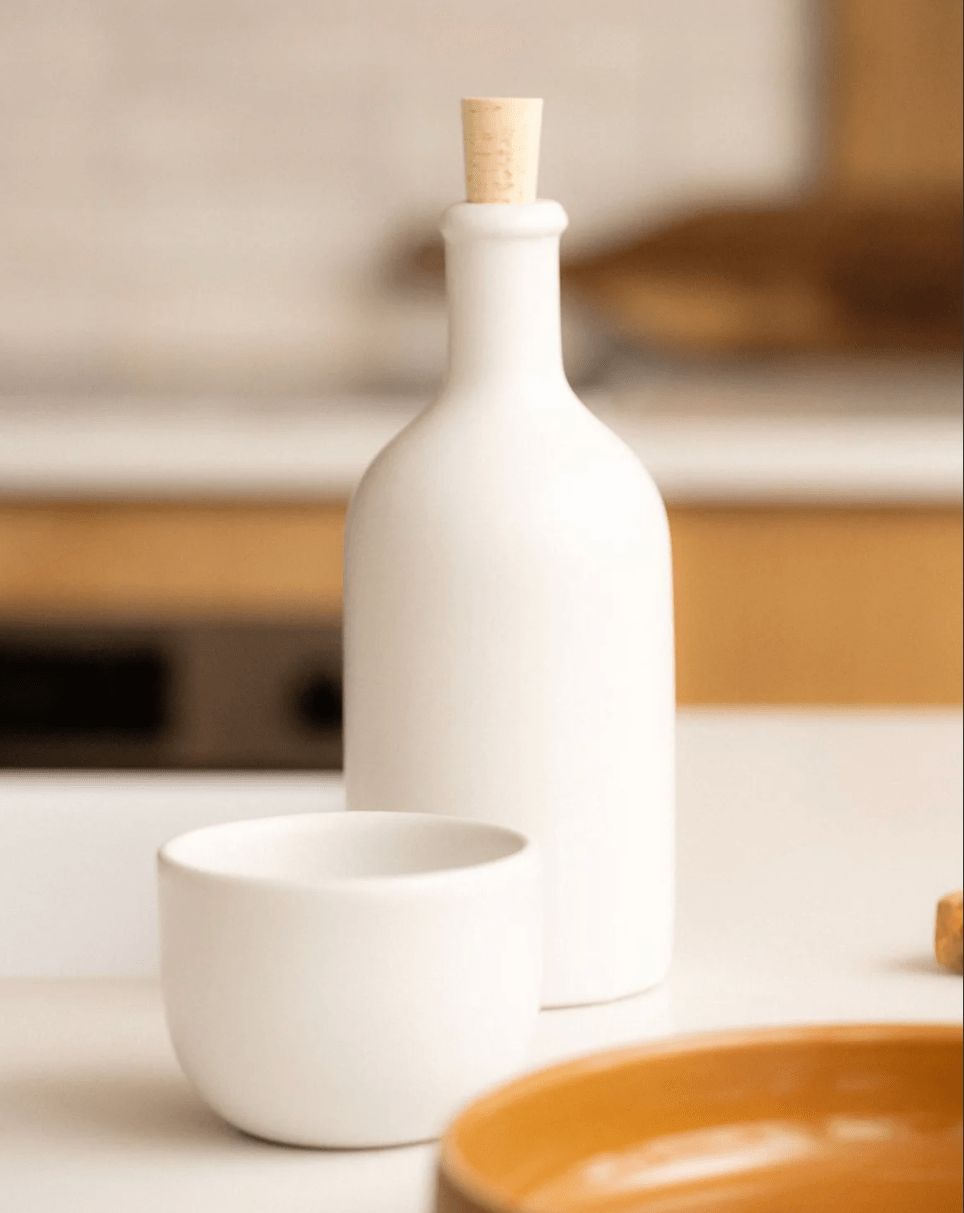 Stoneware Olive Oil Dispenser - Jazz 21 oz - dwellandremainPowered by People