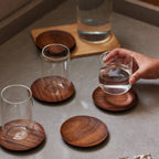 Tall Cremini Tumbler - set of 4 - dwellandremainFleck