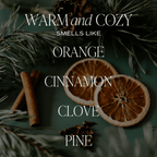 Warm and Cozy Soy Candle - White Translucent Glass Pumpkin Jar - 20 oz - Shop_nameSweet Water Decor